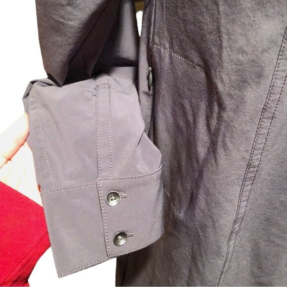 Eddie Bauer Women's Athletic Long Sleeve Casual Shirt Dress size S in Gray - Picture 5 of 8